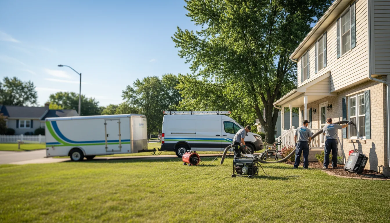 Flooded Basement Restoration And Cleanup With Repair in Auburn, KS near me